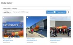 Screenshot showing Wienermobile in front of Walmart.